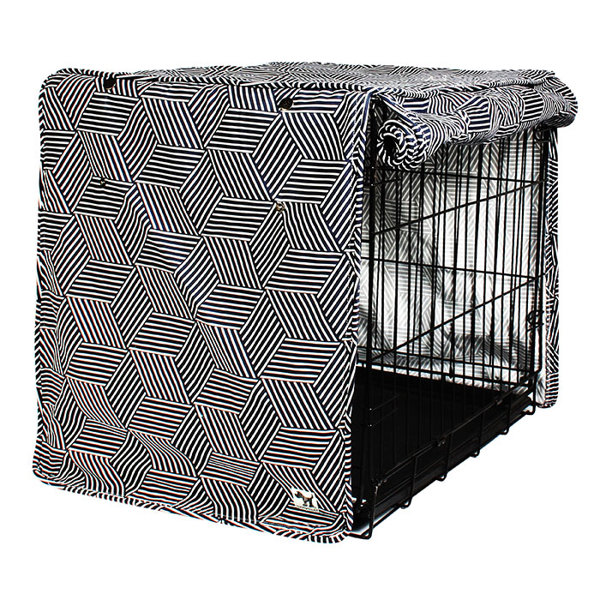 Image showcasing Tucker Murphy Pet™ Kurt Fabric Pet Crate Cover & Reviews | Wayfair